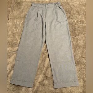 Fransa FRABIGAIL Cuffed Trousers Dress Pants - Asphalt Metal  - Size EUR 36 US S